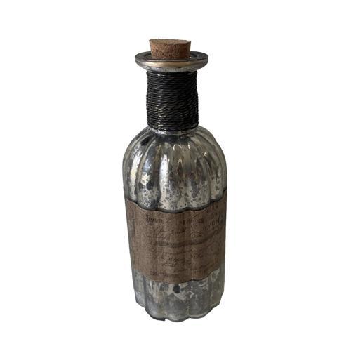 French Chateau Antique Vase - Rustic Antique Silver - 76 X 76 X 216