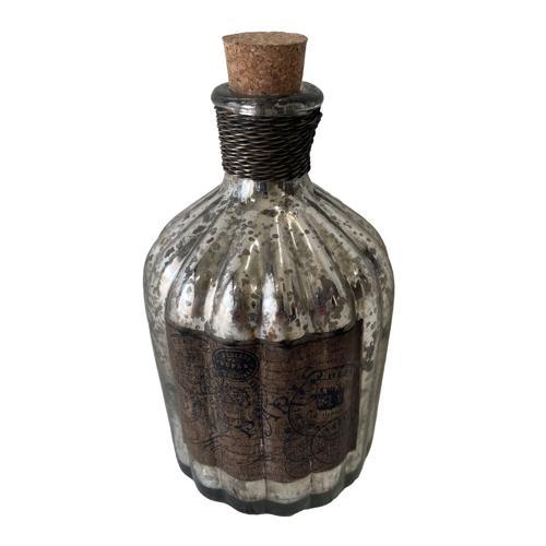 French Chateau Antique Vase - Rustic Antique Silver - 89 X 89 X 165