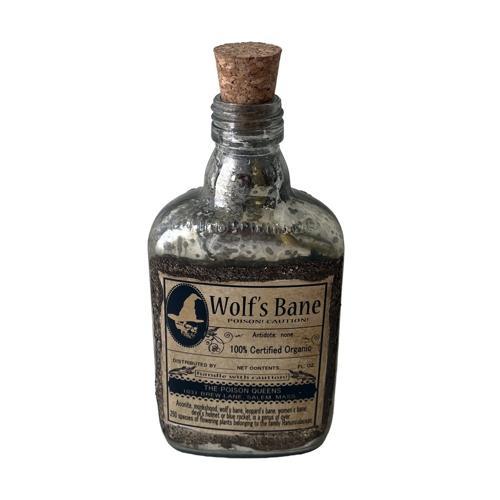 French Chateau Antique Medicine Bottle - Rustic Antique Silver - 76 X 76 X 292