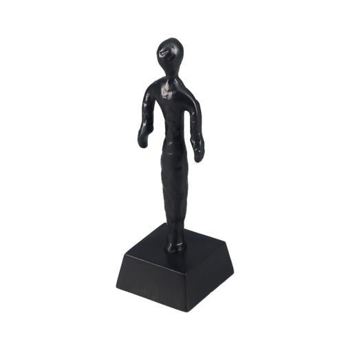 Aluminium Two Arms Small Decorative Sculpture - Black