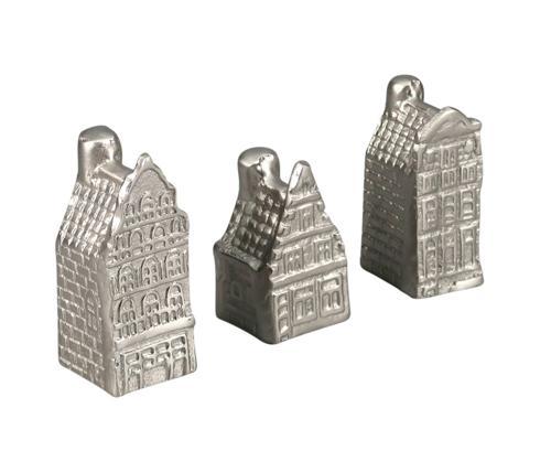 Aluminium House Decorative Sculpture - Silver - 50 X 40 X 100