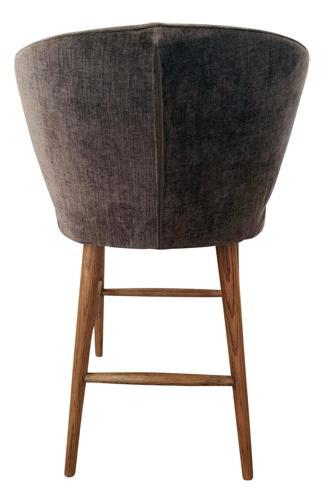 Venus Barstool Grey Chenille - Seat Height 650