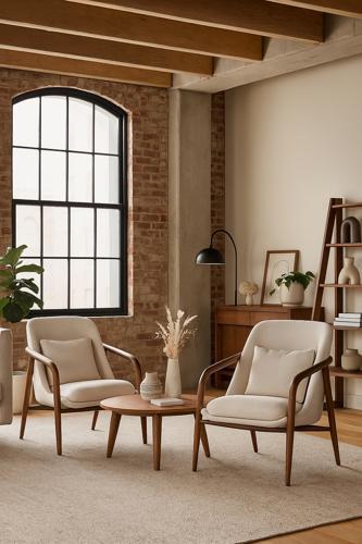 Bella Occassional Chair - Ashwood Legs with Fabric