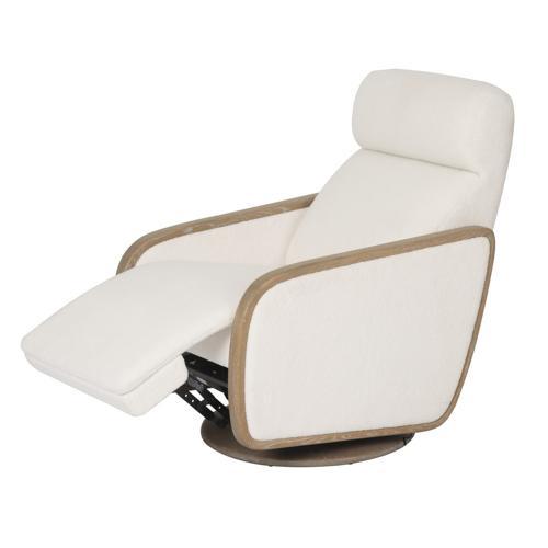 Oakmount Electric Recliner - Ashwood and Boucle Fabric