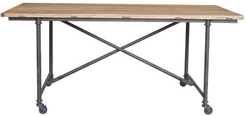 Industrial Dining Table Old Elm / Iron - 1800 X 900 X 780