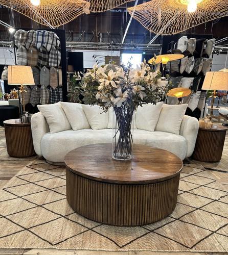 Coffee Table Round - Old Elm - 1100 X 1100 X 400
