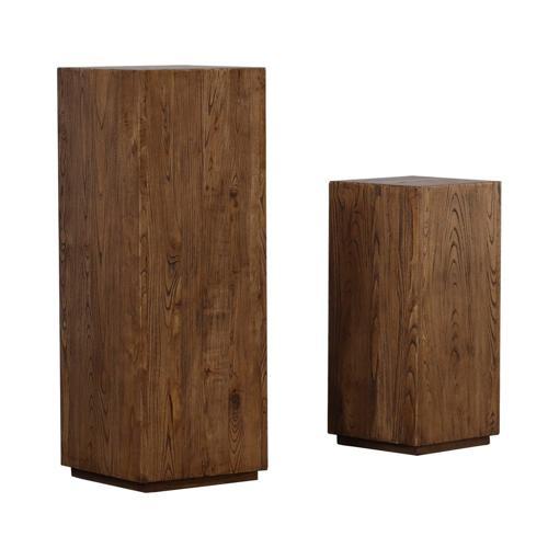 Elm Plinth - Medium - 350 X 350 X 760