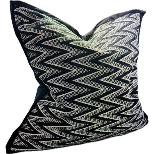 Snugg & Co. Cushion Cover - Jacquard Cushion Cover - Black White Jacqua - CO4020