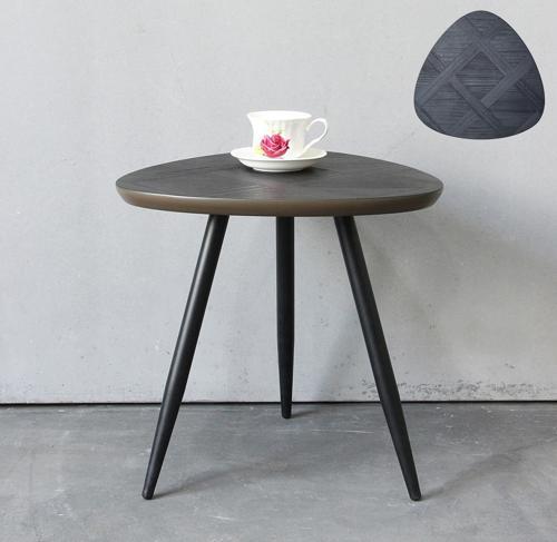 Wooden Side Table - Black - 440 X 440 X 450