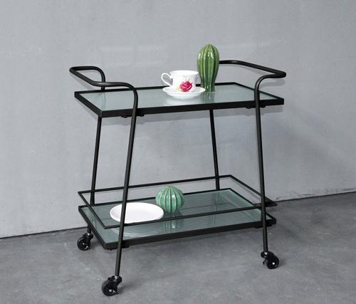 Metal Bar Cart - Black - 640 X 380 X 67