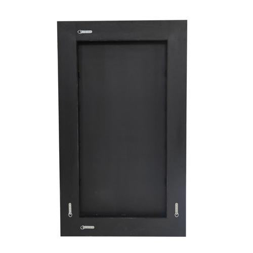 Black Oak Rectangle Wall Mirror - Oak Veneer / MDF