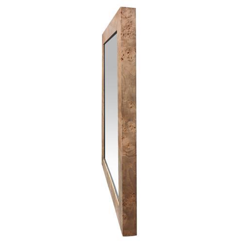 Burl Walnut Rectangle Mirror - Veneer / MDF