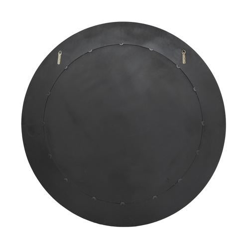 Walnut Round Mirror - Veneer / MDF - 1520x1520x55; 28kgs