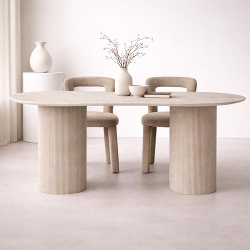 Berlin Dining Chair - Mink - 460 X 570 X 795
