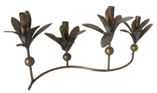 Palm Candle Holder - 505 X 200 X 275