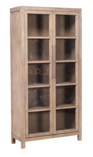 Lotus & Jade Tall 2 Door Display Cabinet - Reclaimed Pine