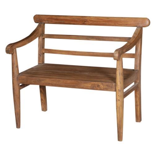 Solid Teak 2 Seater Bench