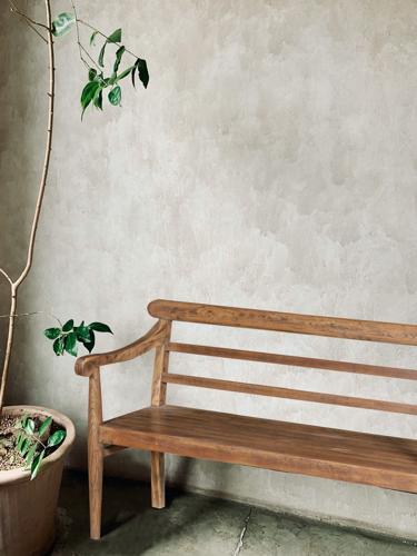 Solid Teak 3 Seater Bench