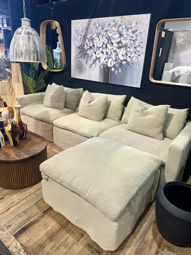 Carlton Chaise Suite - Ottoman / Hemp