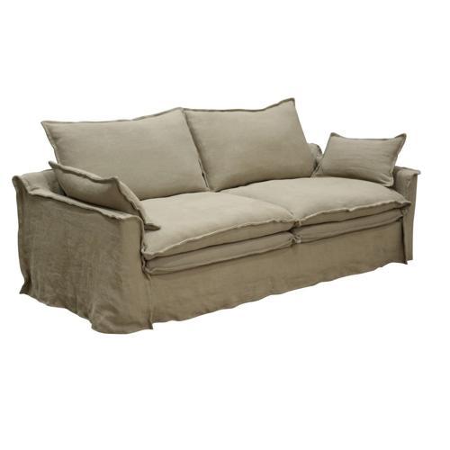 Marseille 3 Seater - Oatmeal 100% Linen