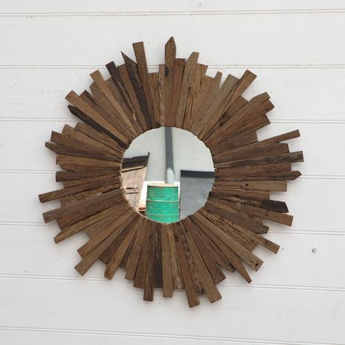 Railway Sleeper Mirror - 800 X 800 X 30