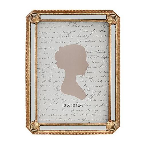 Ornate Photo Frame 5x7 - Gold / White