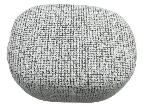 Bella Accent Ottoman - White & Black