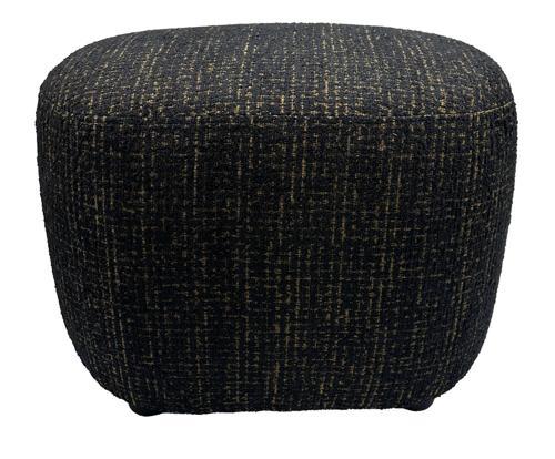 Bella Accent Ottoman - Gold & Black