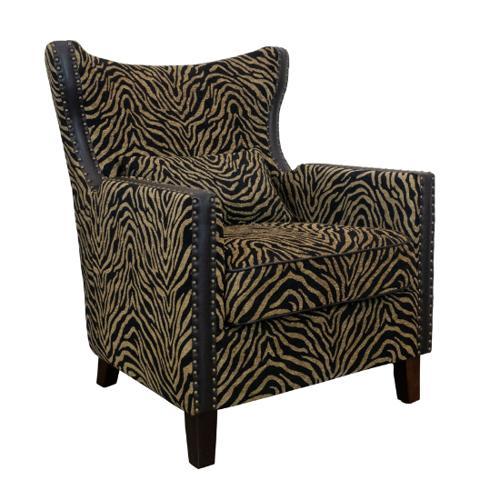 Instinct Occasional Chair & Ottoman Zebra Print