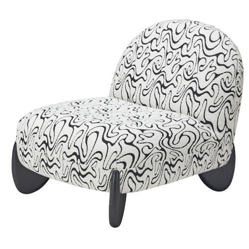 Nero Accent Chair - Black & White Accent Chair