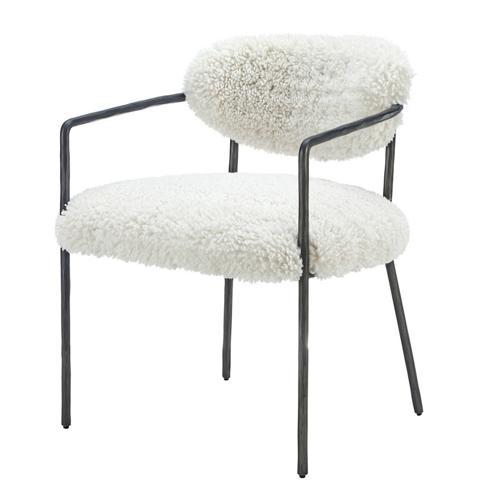 Sienna Forged Accent Chair - Forged Hammer Frame