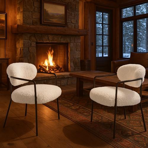 Sienna Forged Accent Chair - Forged Hammer Frame
