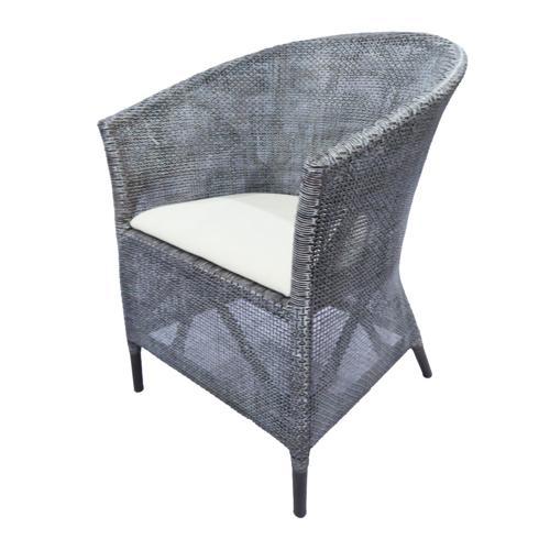 Kuta Armchair - Black / Grey Wash & Oatmeal
