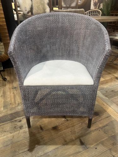 Kuta Armchair - Black / Grey Wash & Oatmeal
