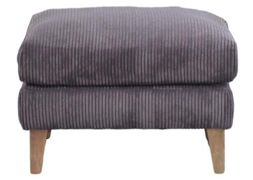 King Henry Ottoman - Dark Grey