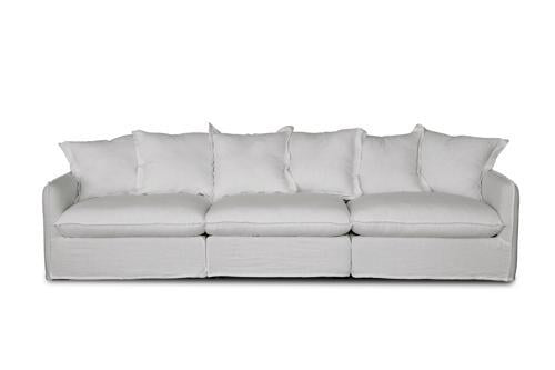 Oasis Washed Linen Dream Sofa Right - Natural 100% Belgian Linen