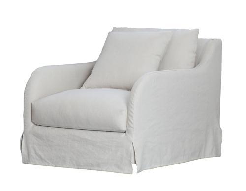 Provencal Slip Cover Armchair - Salt & Pepper