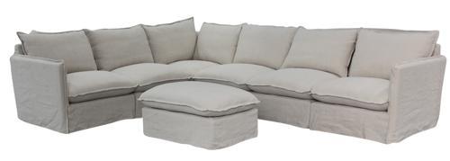 Villa Signature Corner Suite - Right Arm - Salt & Pepper