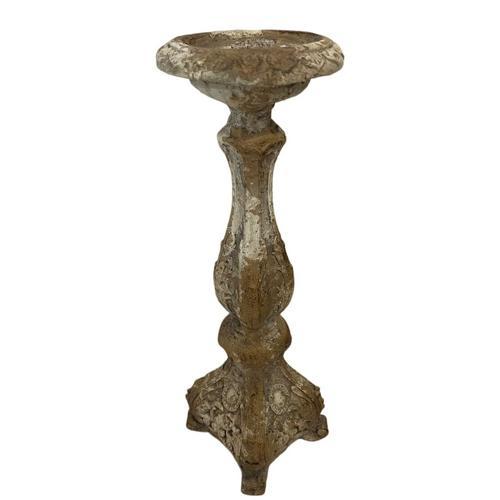 Candle Holder - Indoor & Outdoor - Antique Marble Magnesia Composite
