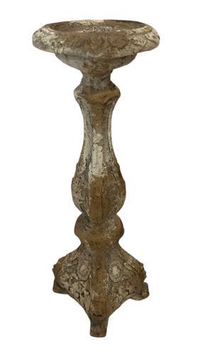 Candle Holder - Indoor & Outdoor - Antique Marble Magnesia Composite