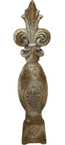 Finial - Indoor & Outdoor - Antique Marble Magnesia Composite - 120 X 110 X 540