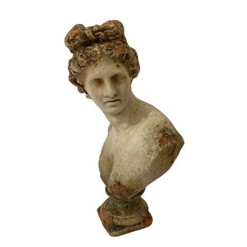 Lady Bust - Indoor & Outdoor - Antique Marble Magnesia Composite