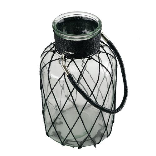 Ribbed Glass Vase - 220 X 220 X 380