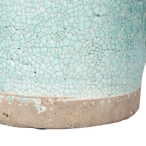 Candia Ceramic Vase Turquoise - Small - 170 X 135 X 200
