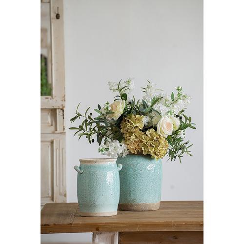 Candia Ceramic Vase Turquoise - Small - 170 X 135 X 200