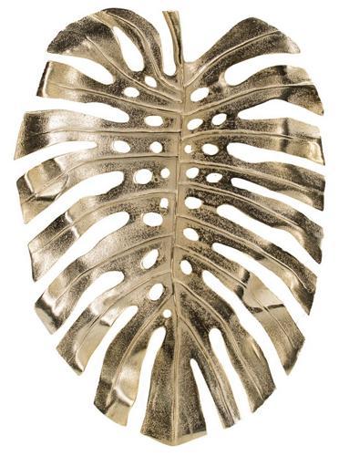 Gold Aluminium Leaf Bowl / Plaque - 630 X 440 X 50