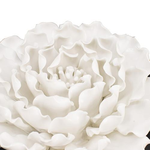 Ceramic White Flower Wall Décor