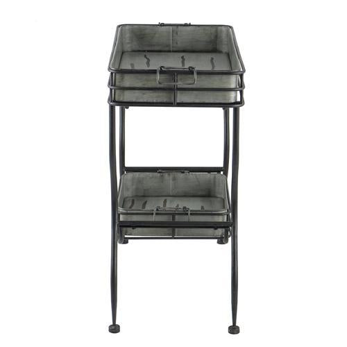 Maggie Galvanized Tray Table - 810 X 380 X 780