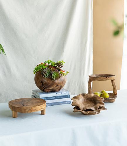 Teak 2 Tierd Tray