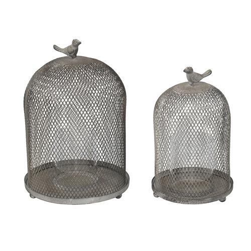Ophira Golden Sparrow Mesh Candle Holders Set of 2